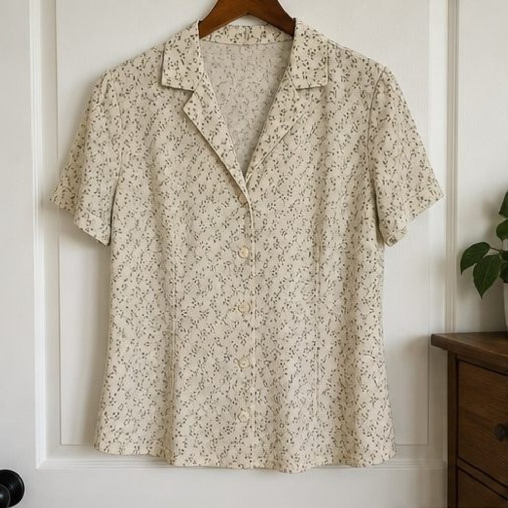 Navy Peplum Top